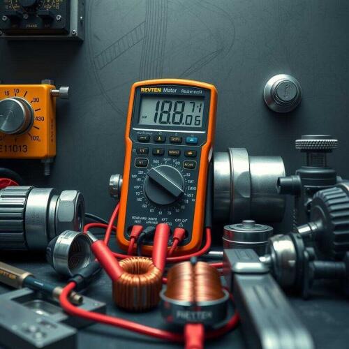 تست سالم بودن موتور هود با اهم متر در واحد کنترل کیفیت کارخانه